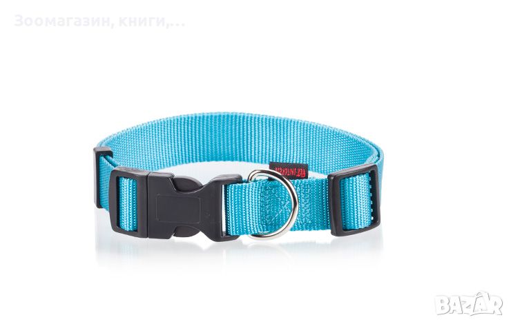 Нашийник за куче S 1.5 x 22-40 см - Pet Interest Plain Line Collars Fluo colors Fl. Blue, снимка 1