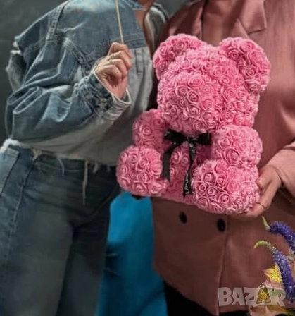 мече с рози , снимка 1