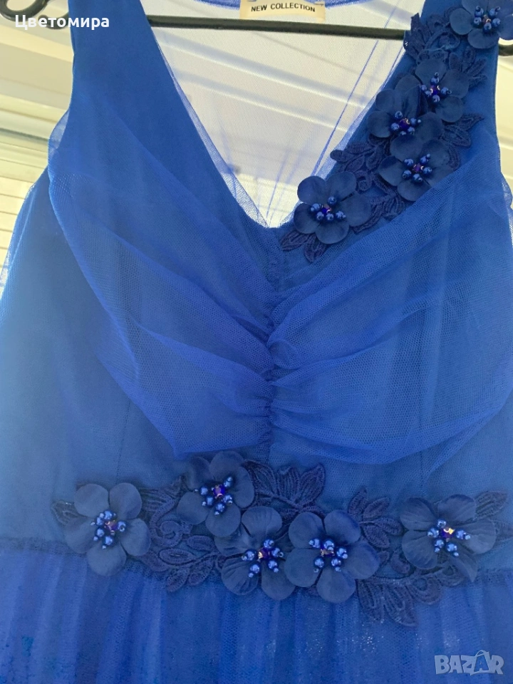 Официална рокля в турски синьо универсален размер, снимка 1