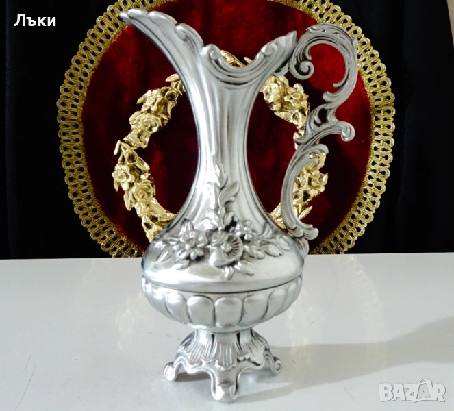 Калаена кана,релефни цветя,барок,рококо. , снимка 1