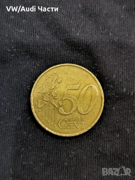 Монета 50 евро цента Франция 1999г. минт 50 Euro Cent France , снимка 1