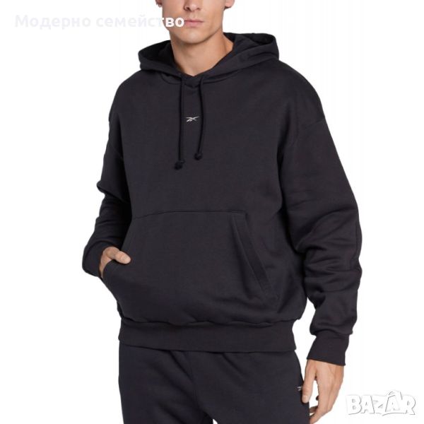 Мъжко спортно горнище reebok classics wardrobe essentials hoodie black, снимка 1