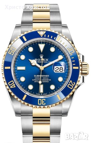 Мъжки луксозен часовник Rolex Submariner Blue Dial Ceramic Bezel 126613LB           , снимка 1