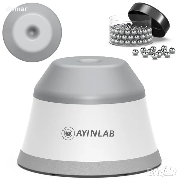 Вихров миксер AYINLAB 3000rpm, с функция за докосване, с силиконова капачка и 120 бр топчета, снимка 1