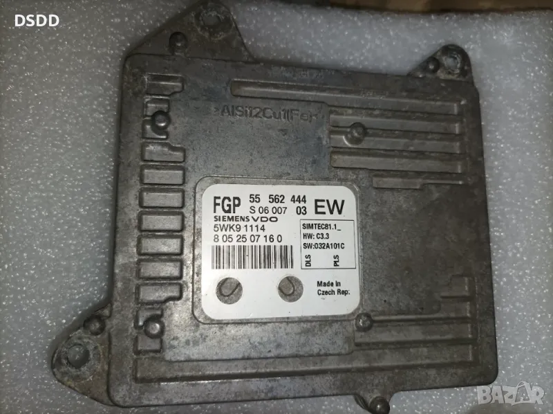 Компютър двигател / ECU 55562444 5WK91114 за Opel Zafira B, Vectra C 2.2 Direct, снимка 1