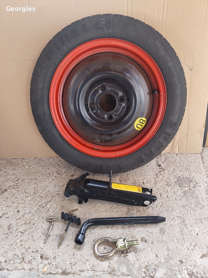 Оригинална резервна гума, крик, ключ за гуми за Форд Фокус/Ford Focus, снимка 1