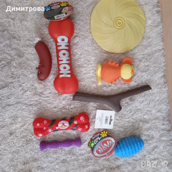 Нови чанта и 8 броя играчки за кученце, снимка 1