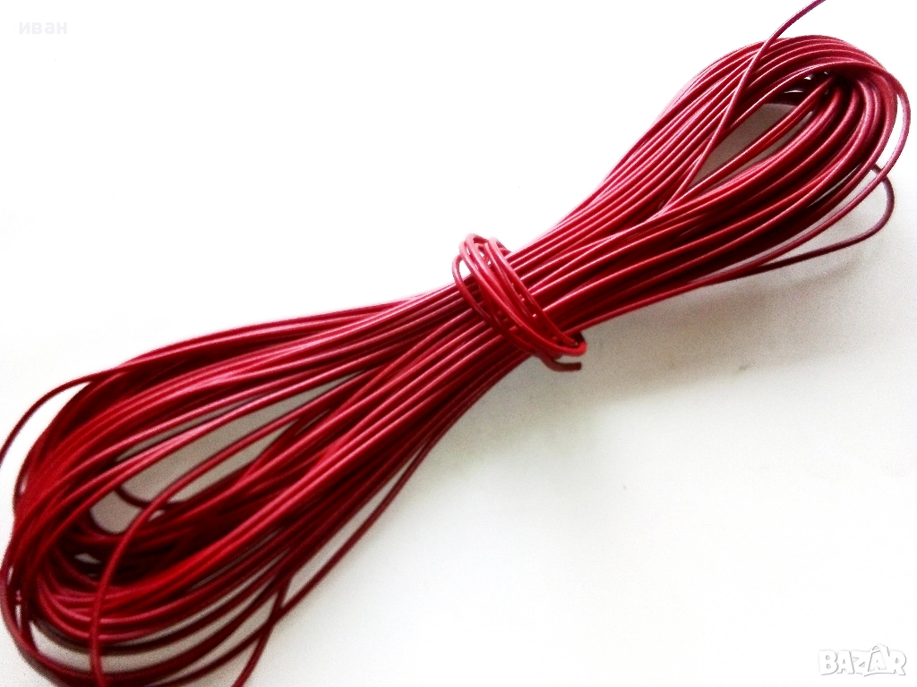 Тънък коаксиален кабел 30м.Нов, снимка 1