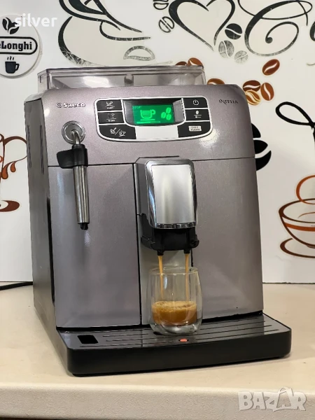 Кафемашина кафе автомат Saeco intelia с гаранция, снимка 1