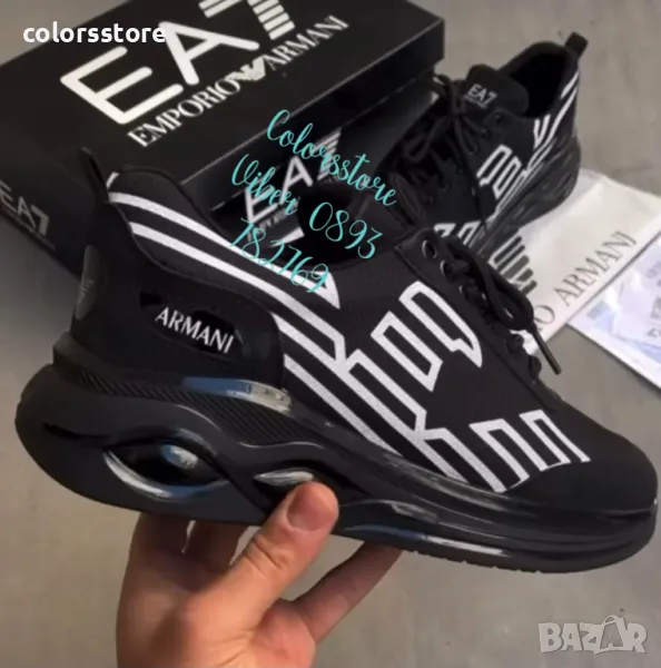 Мъжки черни маратонки  EA/BR82z, снимка 1