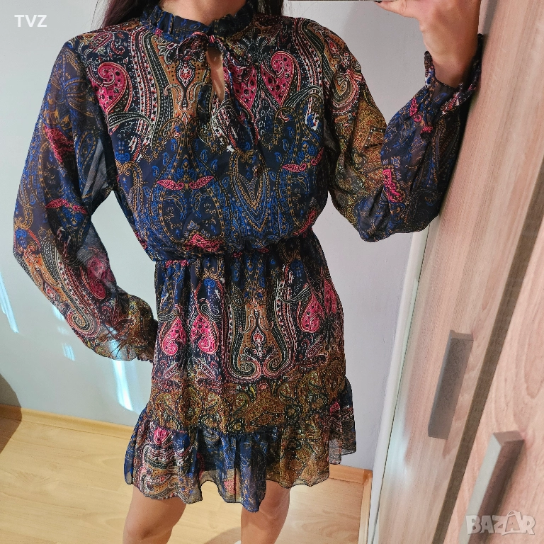 Шарена дамска рокля, снимка 1