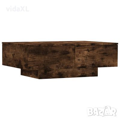 vidaXL Маса за кафе, опушен дъб, 90x60x31 см, инженерно дърво(SKU:815195, снимка 1