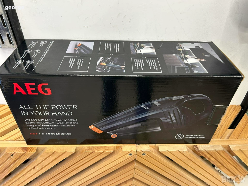 Ръчна прахосмукачка AEG HX6-35TM, 18V Li-Ion в гаранция, снимка 1