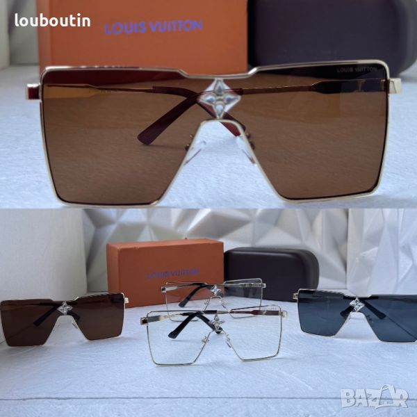 Louis Vuitton Cyclone Metal мъжки слънчеви очила маска , снимка 1