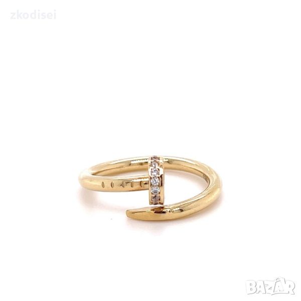 Златен дамски пръстен Cartier 2,15гр. размер:60 14кр. проба:585 модел:24272-1, снимка 1