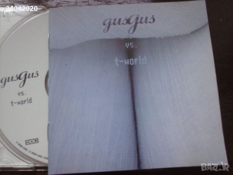 GusGus vs. T-world оригинален диск, снимка 1