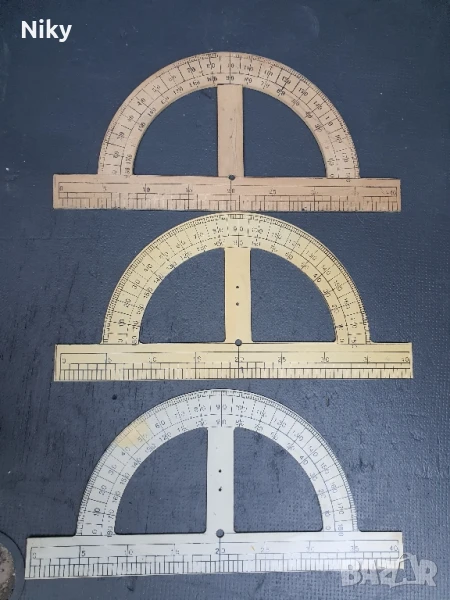 Училищни транспортири ъгломери , снимка 1