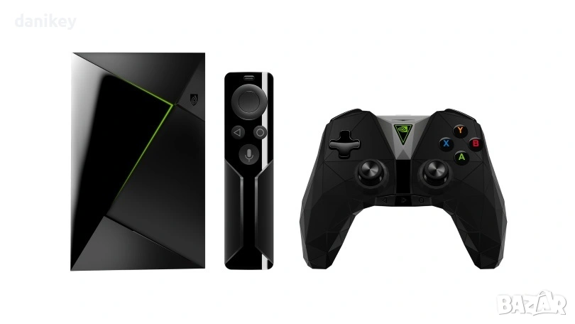 Nvidia Shield TV конзола андроид ТВ с джойстик и дистанционно, снимка 1
