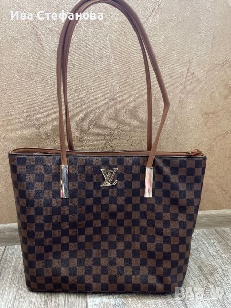 Нова кожена чанта торба LV  Louis Vuitton кафява , снимка 1