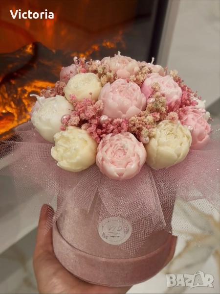 Букети от соев восък с персонализирано послание, снимка 1