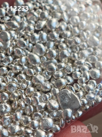 50 грама 99.9% сребърни гранули, снимка 3 - Нумизматика и бонистика - 52910917