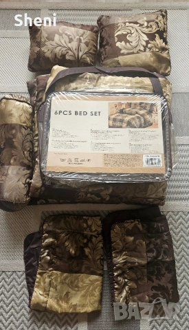 Кувертюра, покривало за спалня от 6 части, снимка 2 - Покривки за легло - 53289923