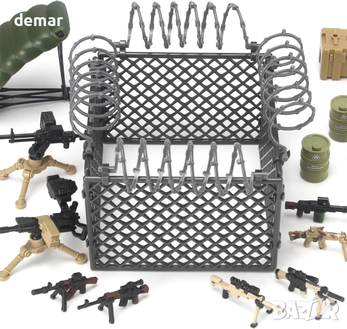 Комплект играчки - военни оръжия, строителни блокове, модели, екипировка - пустинна тематика, снимка 6 - Други - 51744796