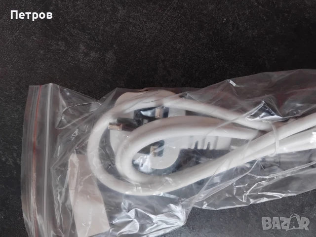 удължителен кабел с британски щепсел (Type G) на единия край и стандартна британска розетка, снимка 2 - Кабели и адаптери - 51018139