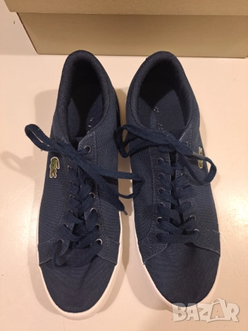 Оригинални спортни обувки Lacoste – 2 чифта (сини и черни), размер 43, много добро състояние, снимка 2 - Спортни обувки - 52057432