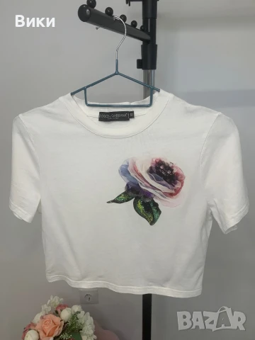 Кроп-топ DG, снимка 3 - Тениски - 50449642