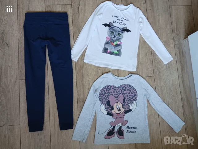 2 блузки и клин за 8лв. общо, размер 140см, снимка 2 - Детски комплекти - 50535013