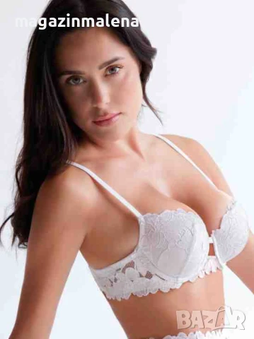 Love&bra 80D,85D,90D,95D,100D черен,телесен италиански дантелен сутиен голям размер балконет , снимка 5 - Бельо - 10964655
