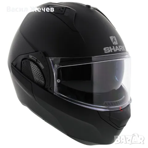 Каска Shark EVO-GT Modular Helmet Blank Matt Black, Размер L, снимка 1 - Аксесоари и консумативи - 49535916