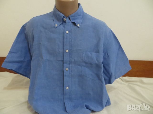Мъжка риза с къс ръкав от лен McNeal, снимка 1 - Ризи - 45810208