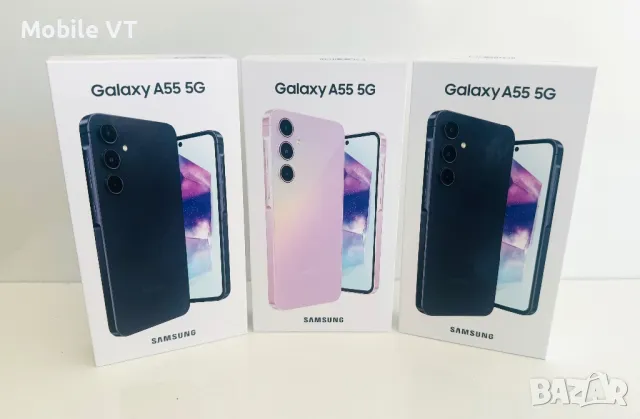 НОВ! Samsung Galaxy A55 5G 128GB Navy / Lilac  2г.Гаранция!, снимка 2 - Samsung - 49552172