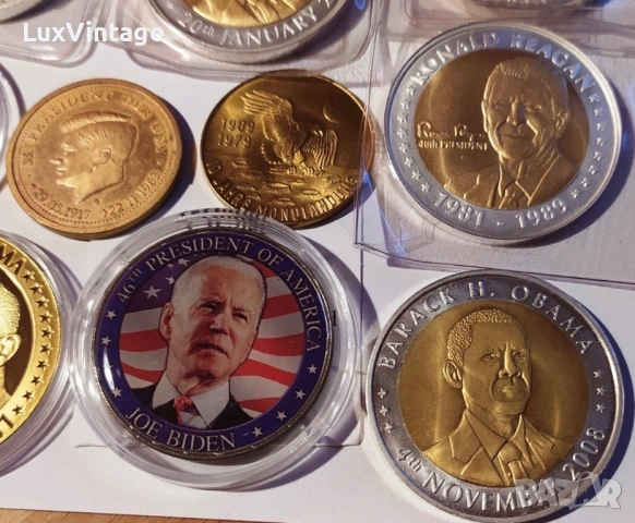Лот медали монети позлатени посребрени, снимка 8 - Нумизматика и бонистика - 53705169