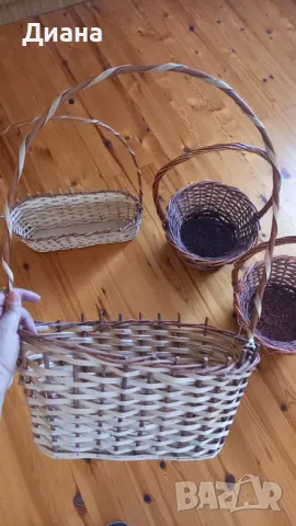 Плетени кошници, снимка 10 - Декорация за дома - 49871060