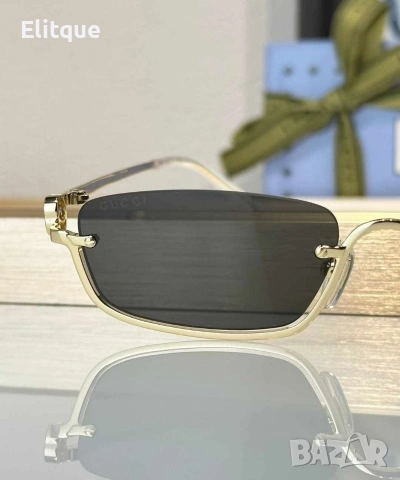 очила с черен обикновен калъф и ув защита Gucci, снимка 7 - Слънчеви и диоптрични очила - 53225153