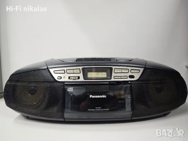 стерео FM радио касетофон CD player  PANASONIC RX-DS17, снимка 1 - Радиокасетофони, транзистори - 49280068