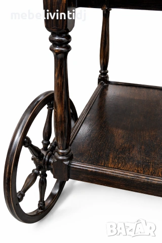 Антична сервираща количка за чай и напитки, снимка 5 - Маси - 53557445