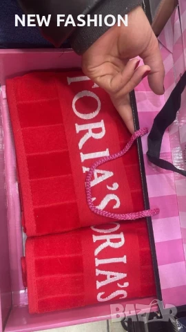 Памучни Хавлии -2бр с Кутия ✨ Barbie ✨ Victoria Secret ✨ Hermes ✨, снимка 16 - Хавлиени кърпи - 50944502