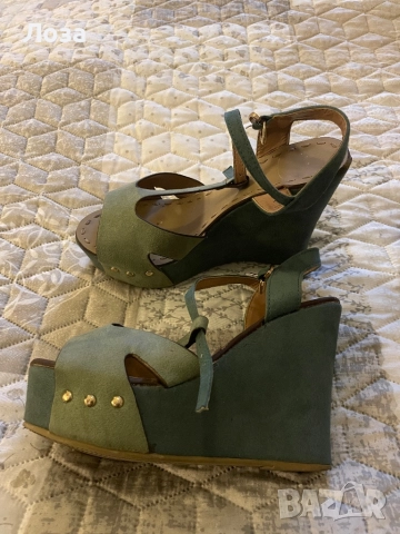 Обувки на платформа 36 номер, снимка 4 - Дамски ежедневни обувки - 52913252