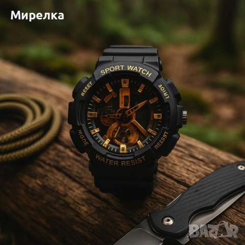Мъжки мултифункционален часовник - Спортен, водоустойчив и удароустойчив, снимка 3 - Мъжки - 53769695