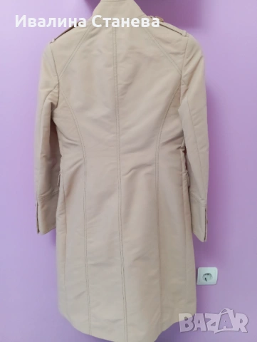 Бежово манто Karen Millen, снимка 3 - Палта, манта - 53416197