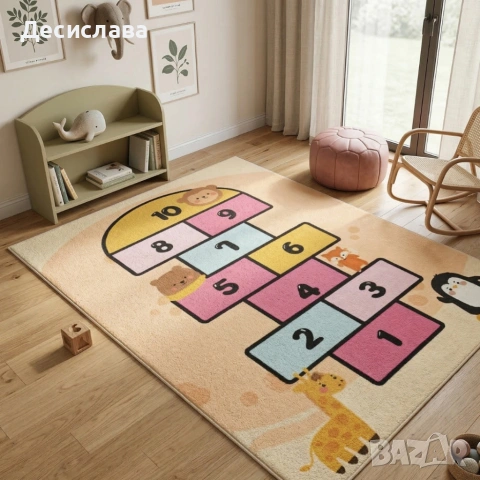 Детски килим за игра 120х160см - Различни дизайни, Противоплъзгащ и миещ се, снимка 2 - Килими - 53881073