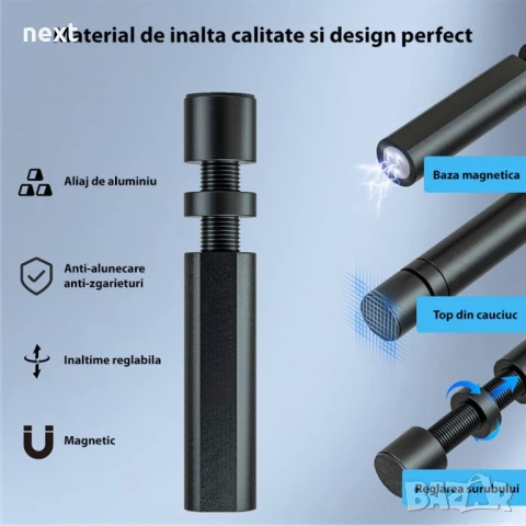 Поддръжка за видео карта регулируема 49-80 мм, алуминий, черена, снимка 3 - Други - 51428187