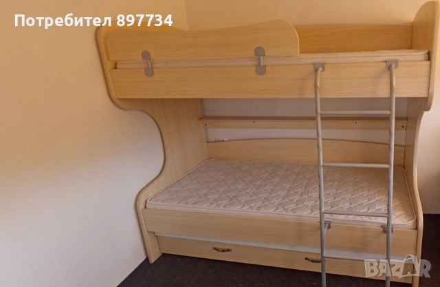 Двуетажно Легло, снимка 3 - Мебели за детската стая - 53958102