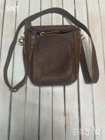 Мъжка чанта от естествена кожа , снимка 6 - Чанти - 53649266
