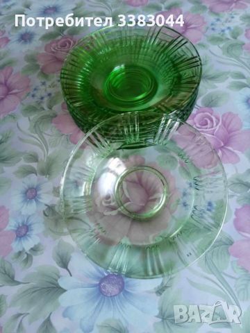 Десертни стъклени чиниики, снимка 3 - Сервизи - 45395651