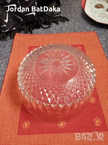 Кристална купа 20см, снимка 4 - Аксесоари за кухня - 53491251